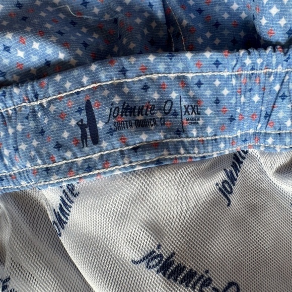 Johnnie-O's Swim Trunk blue red NWT size XXL - Picture 7 of 8